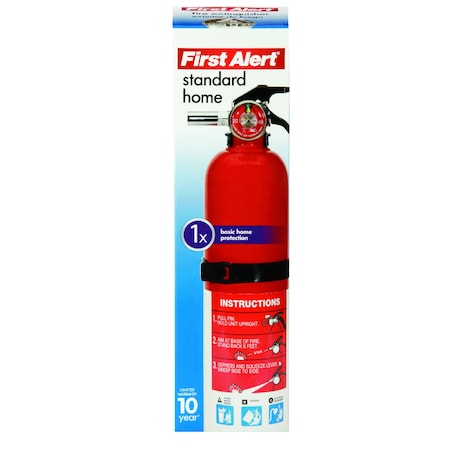 First Alert First Alert 2-1/2 lb Fire Extinguisher For Household OSHA/US Coast Guard Agency Approval HOME1